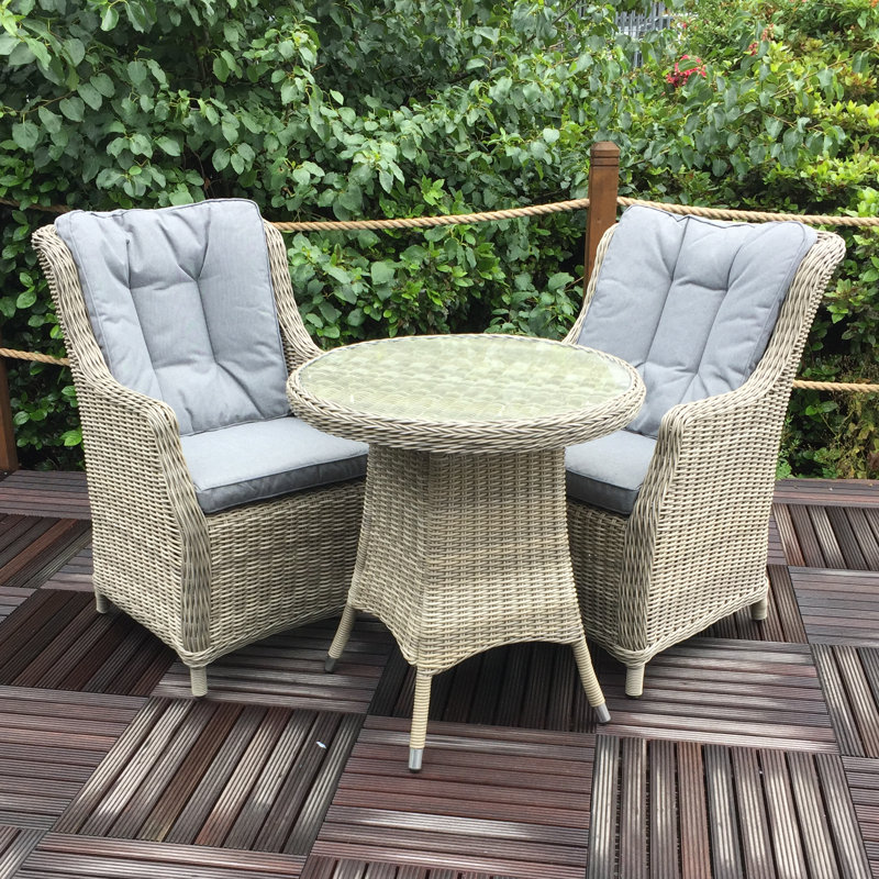 Lynton Garden Aceline Comfort 2 Seater Bistro Set with Cushions ...